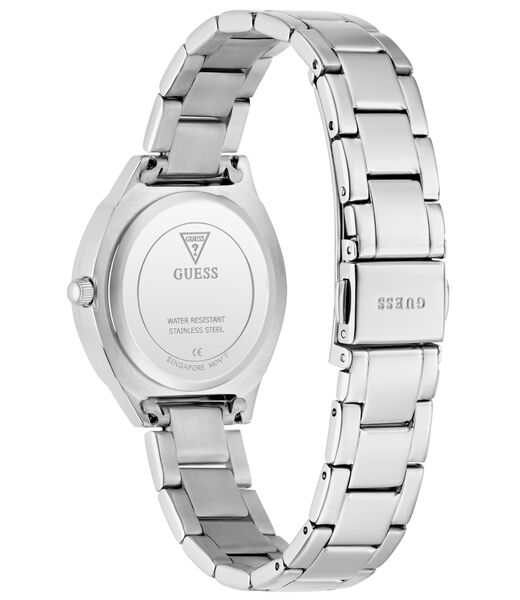 Ladies Silver Tone Round Analog Watch