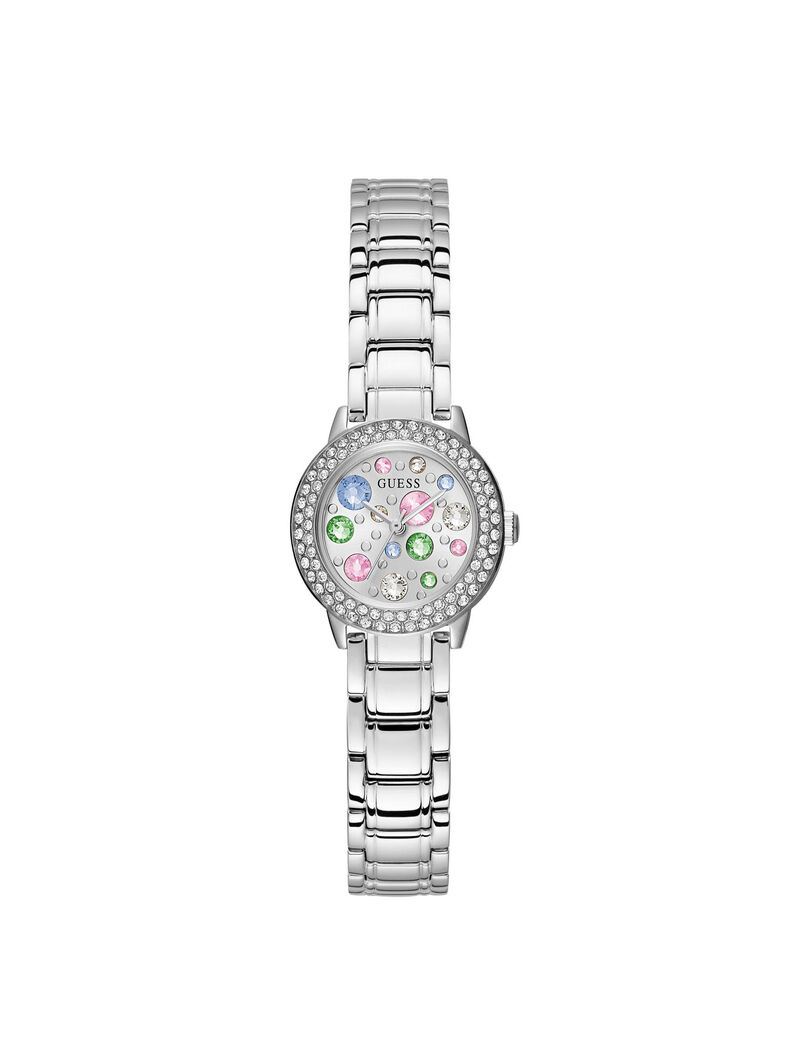 Silver And Crystal Ladies Watch