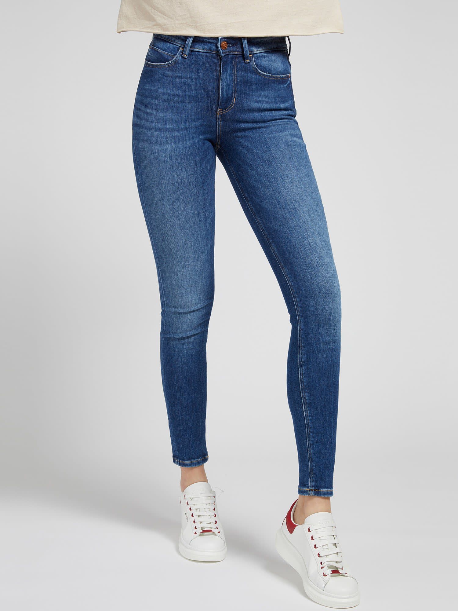 Shop GUESS Online Skinny Fit Denim Pant