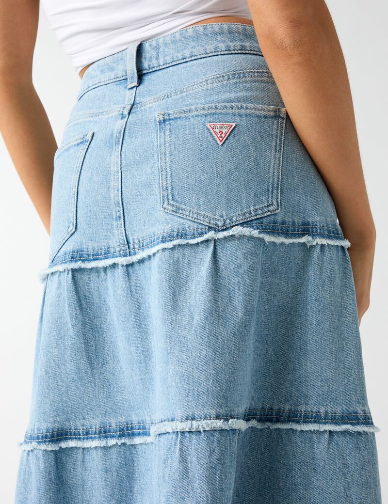 جيس rori denim midi skirt