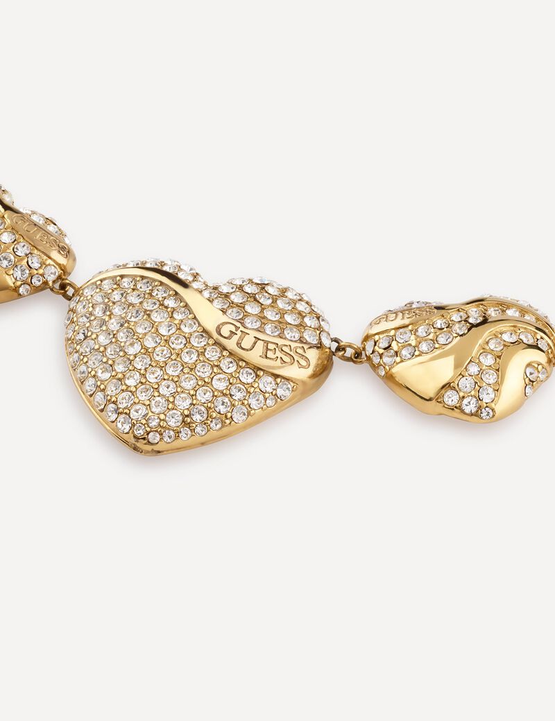 قلادة قلوب كريستالية متعددة مقاس 18 بوصة