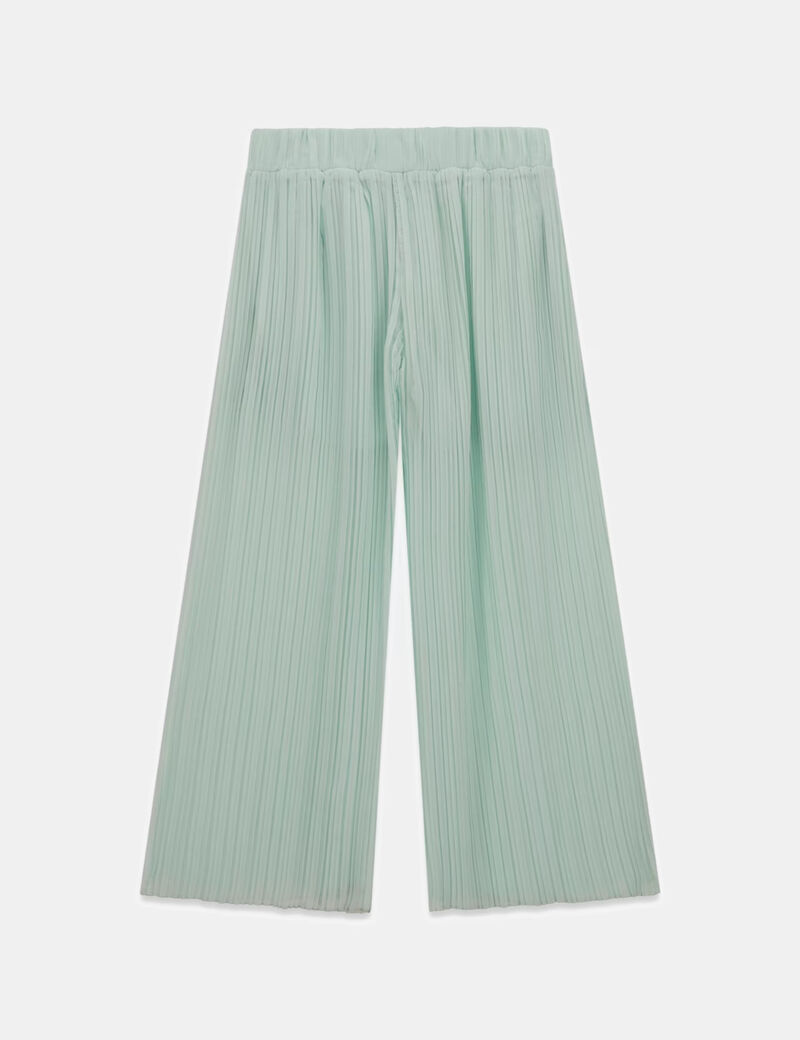 بنطلون شيفون مطوي