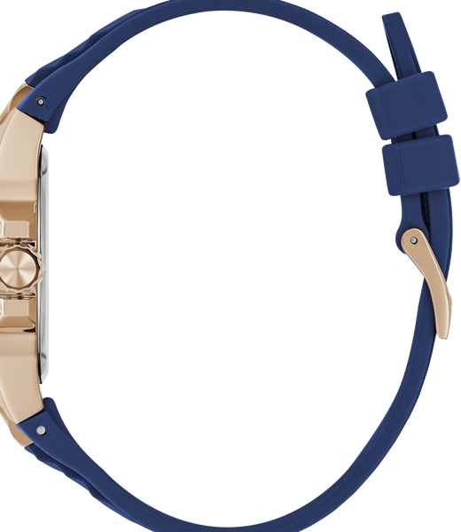 Ladies Blue Rose Gold Tone Multi-function Watch