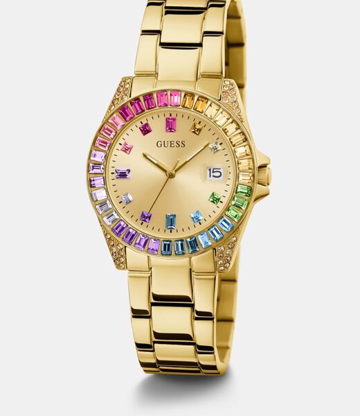 Crystal watch with date function