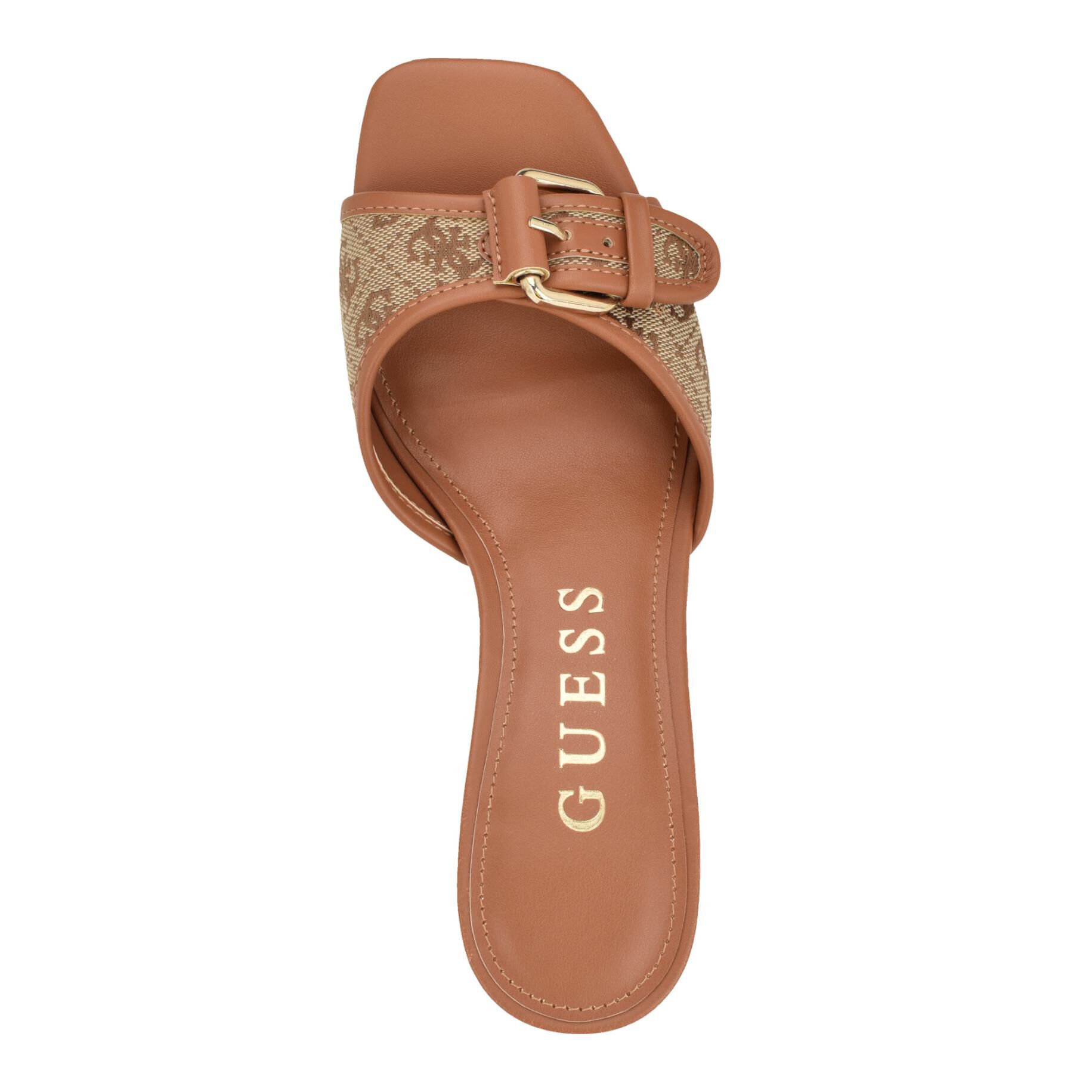 Guess brown heels cheap