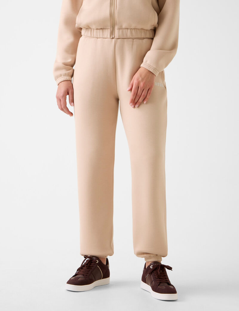 Rhinestone logo joggers