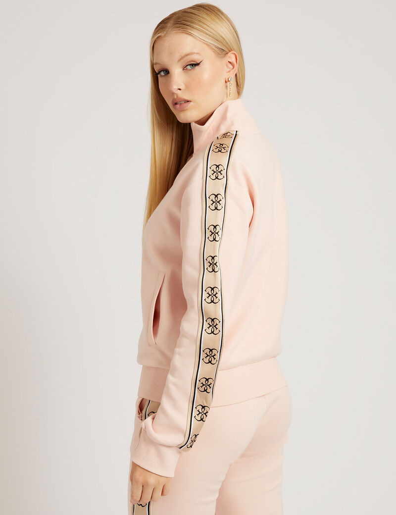 سويتشيرت مع شريط بشعار العلامة