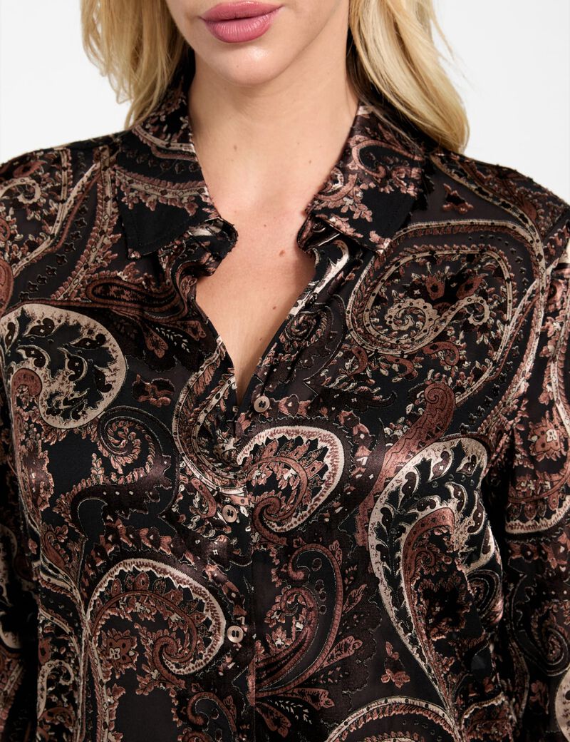 Oversized paisley shirt