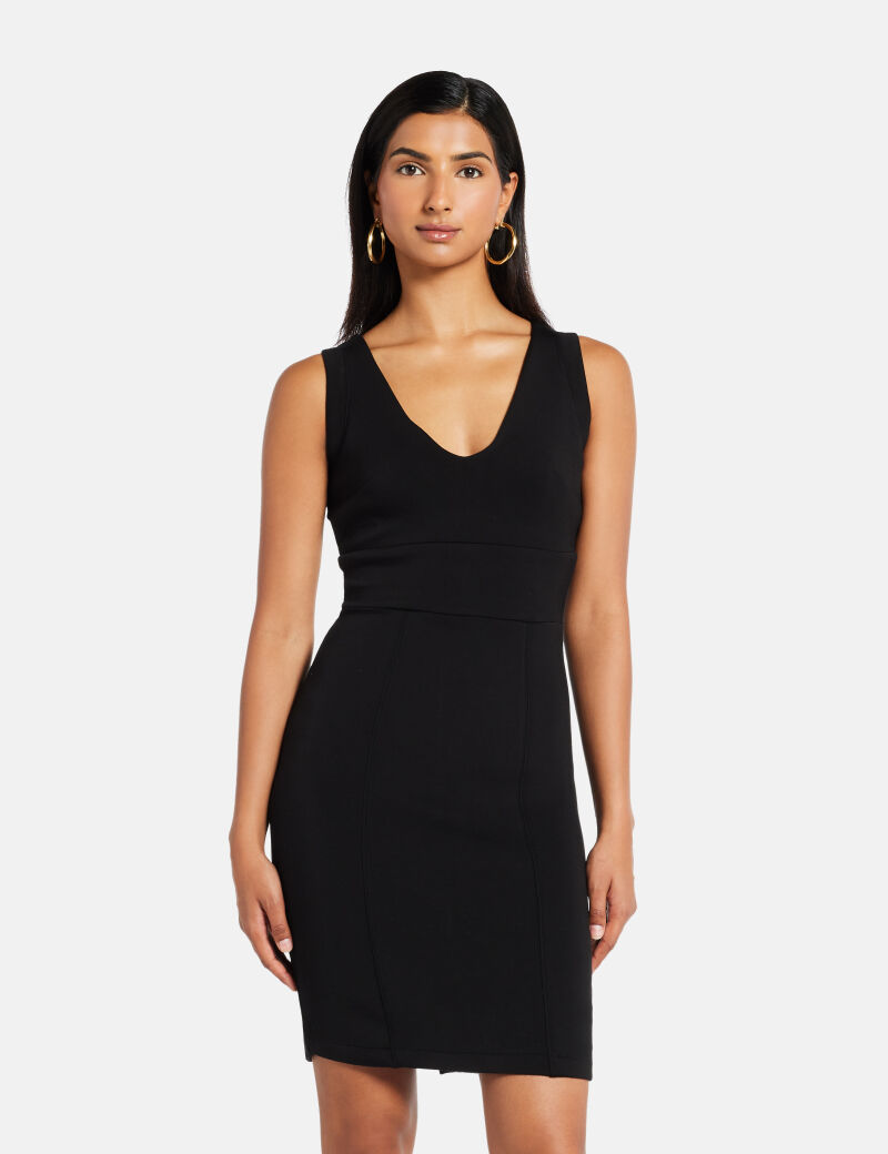 Scuba bodycon mini dress