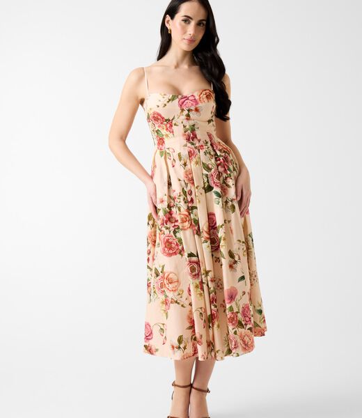 Floral print maxi dress