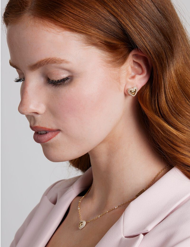 13MM PAVE HEART STUDS