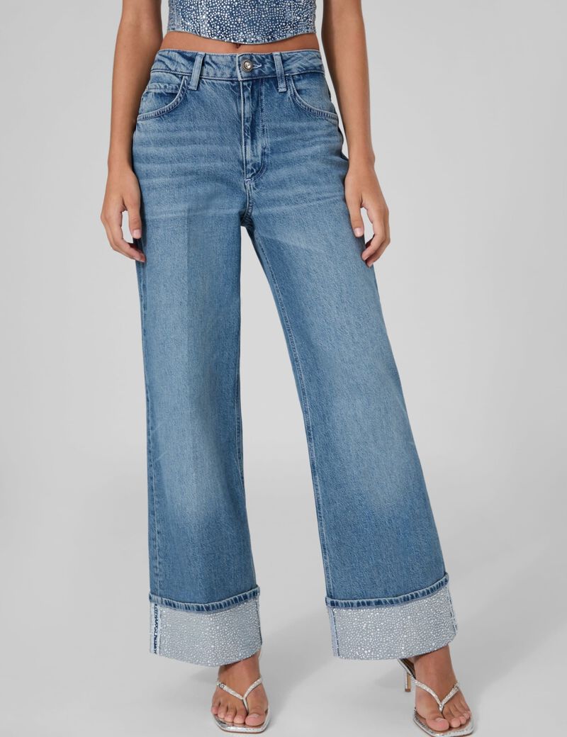 guess rey wide leg jeans