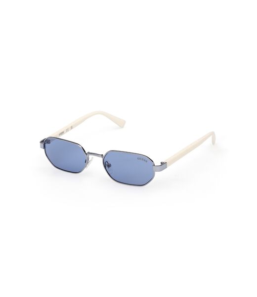 Geometric full rim sunglasses