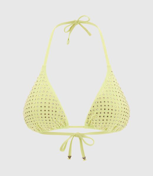Rhinestones triangle bikini bra