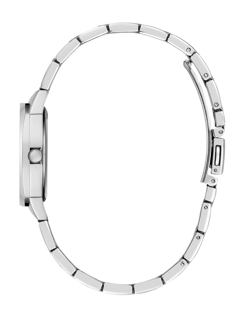 Ladies Silver Tone Round Analog Watch