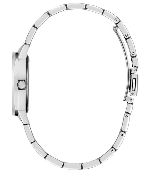 Ladies Silver Tone Round Analog Watch