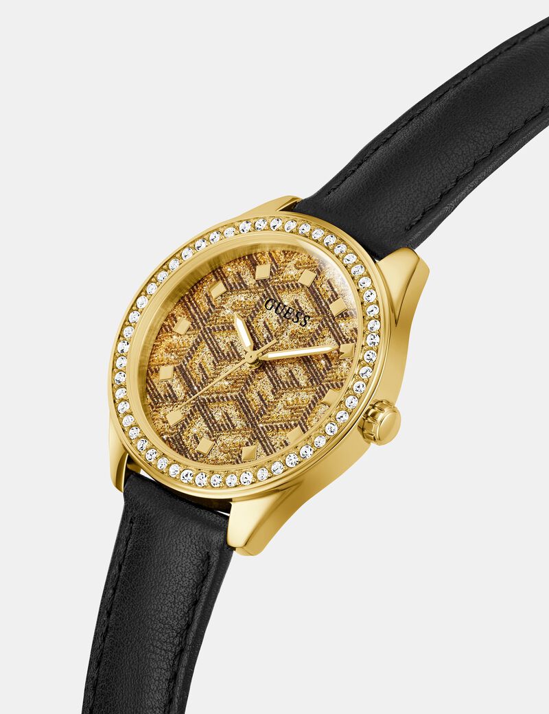 Analogue watch with G Cube logo detail