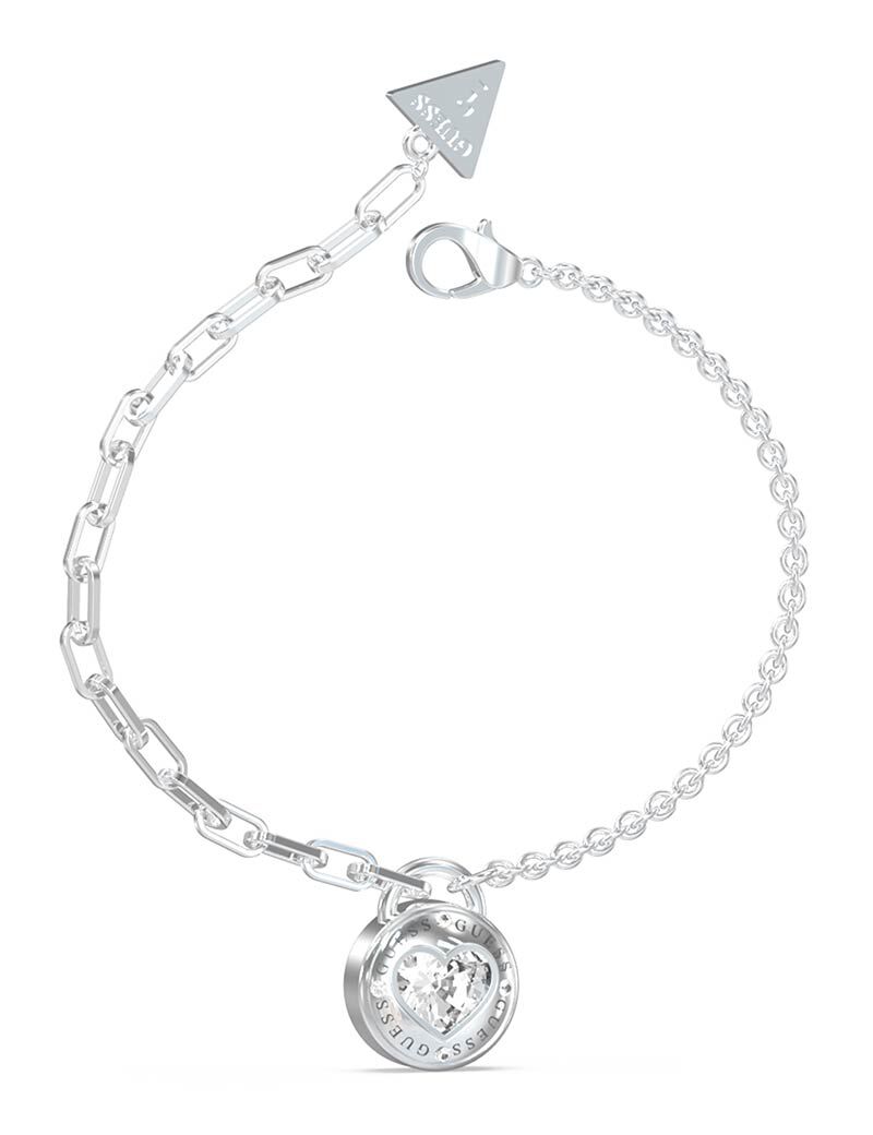 Shop GUESS Online Half Round Chain Heart Br
