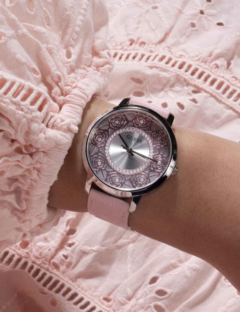 Floral Cutout Analog Watch