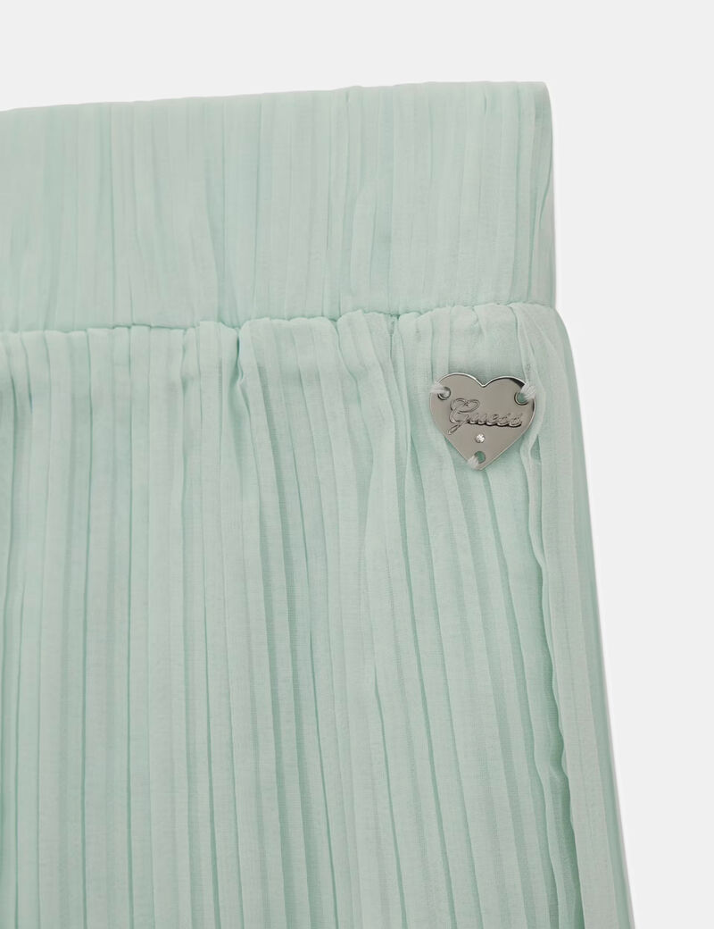 بنطلون شيفون مطوي