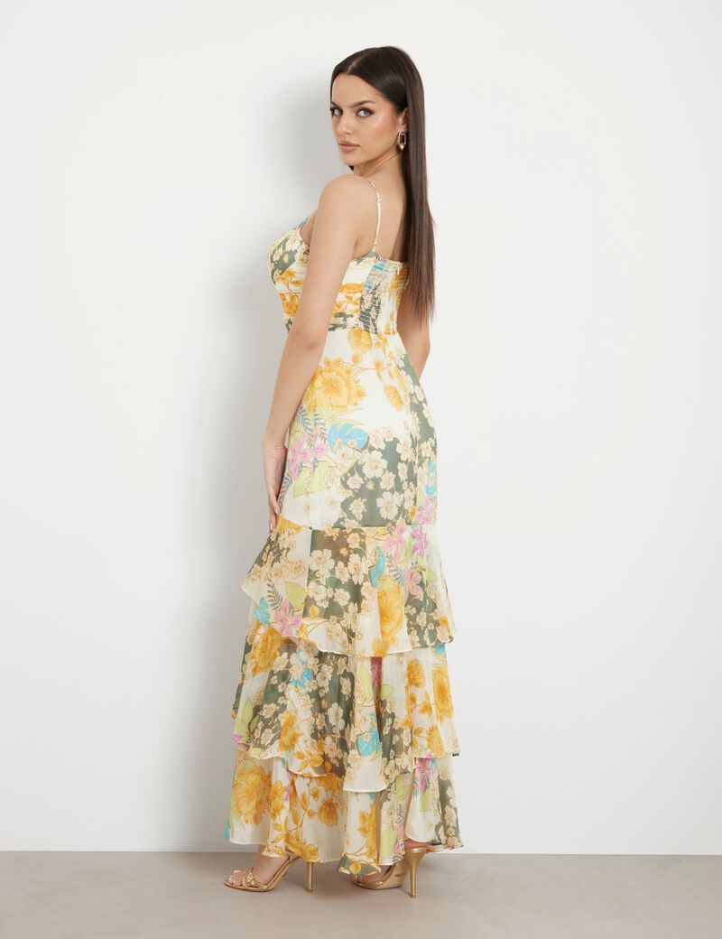 Floral print long dress