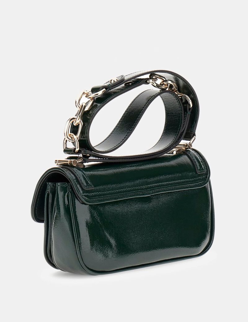 Dea patent mini crossbody bag