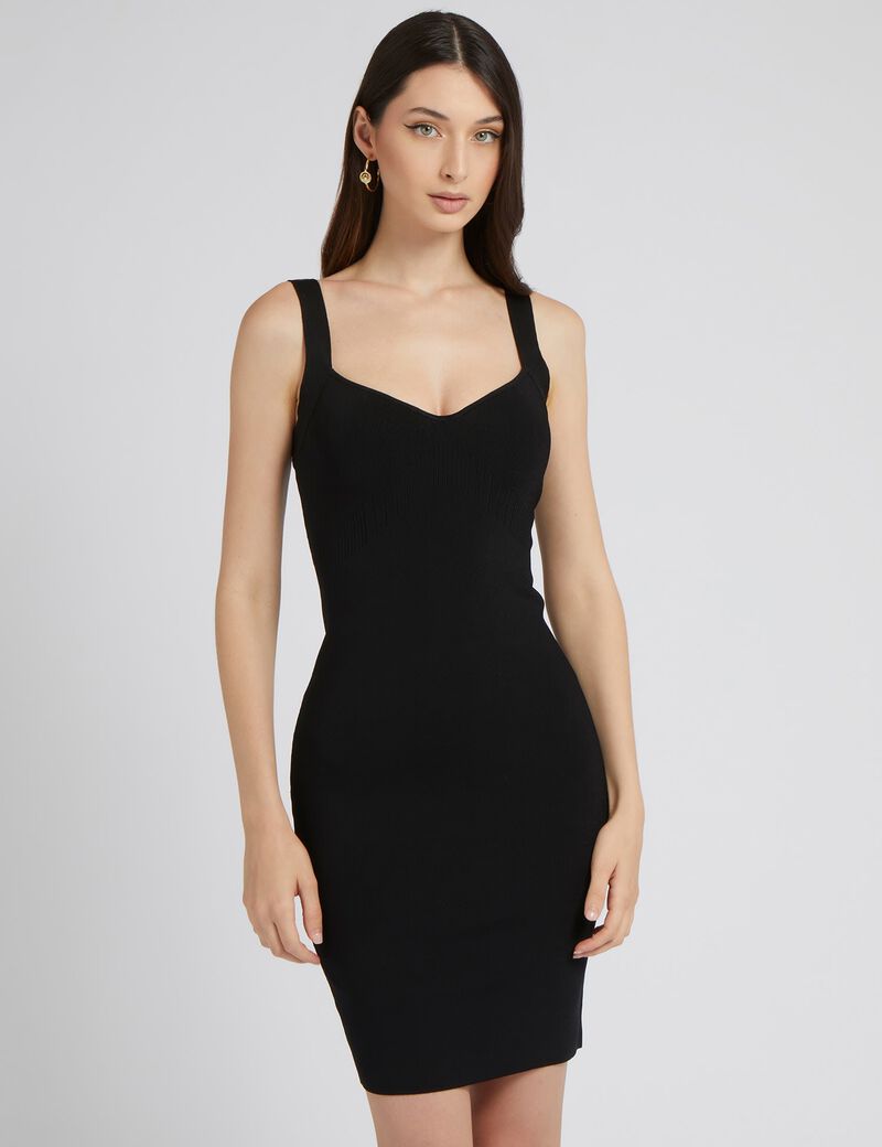 Close-Fitting Sweater Dress