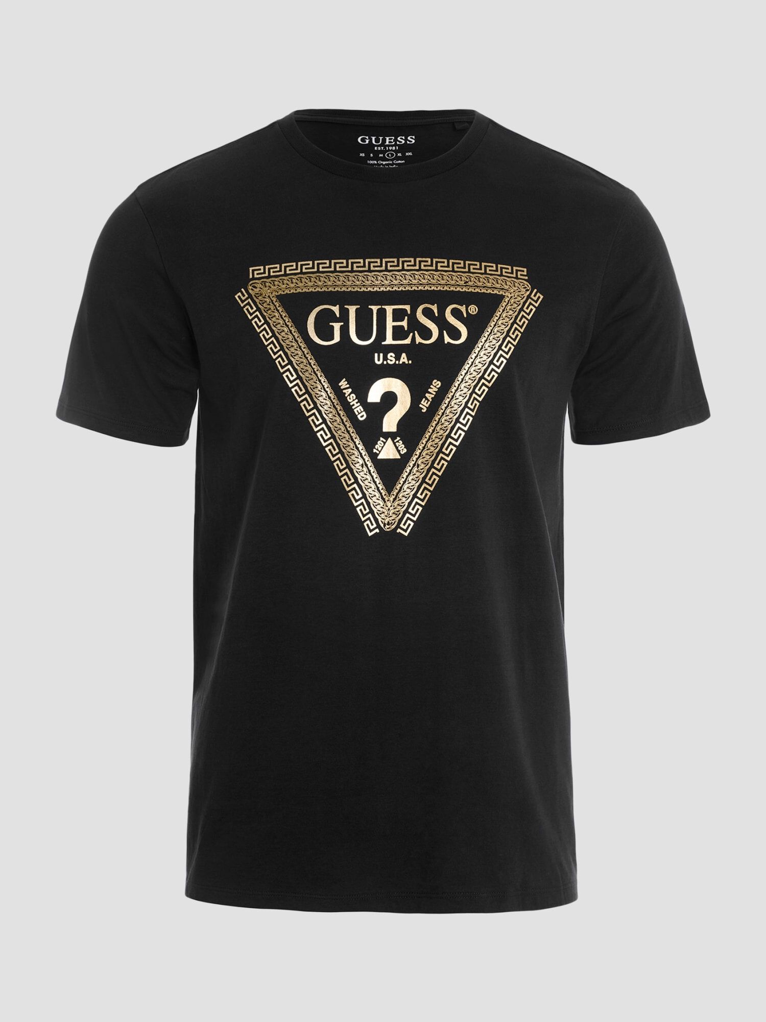 Guess black and gold shirt shop