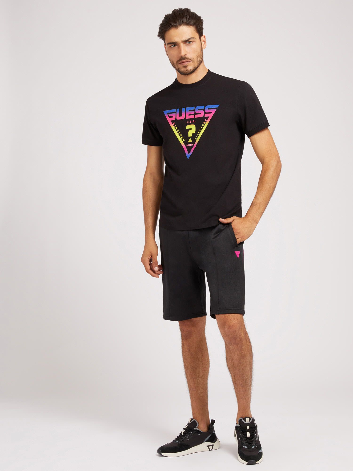 Guess neon shop nylon active shorts