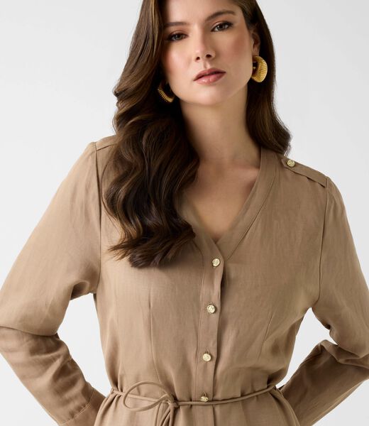 Aila Button Up Shirt Dress