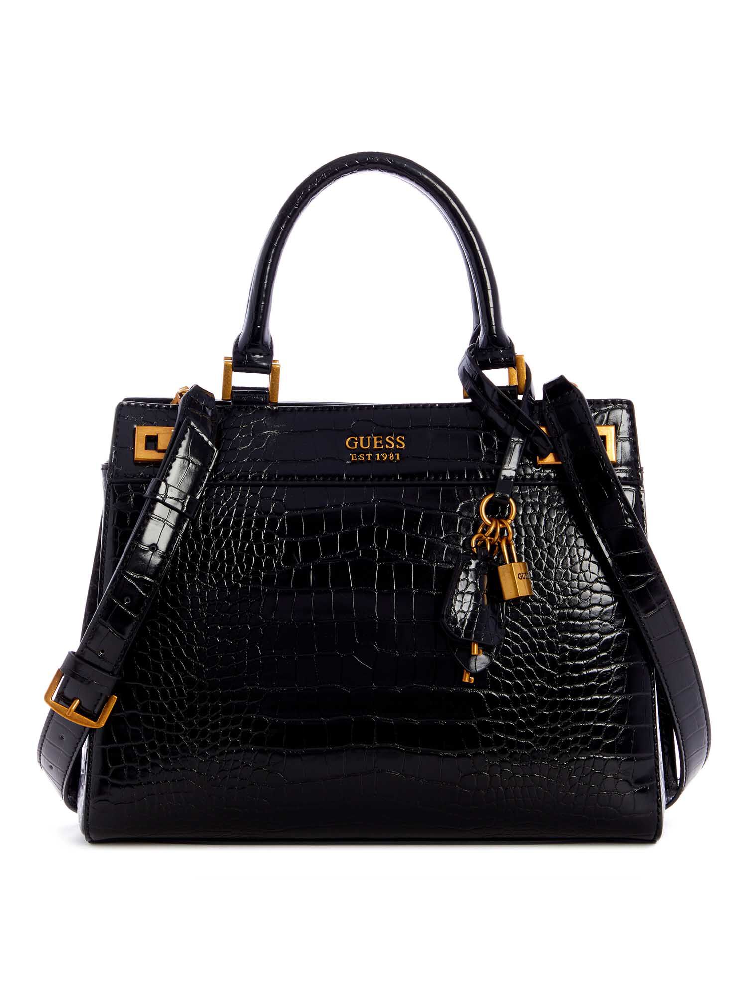 Shop GUESS Online Katey Croc Luxury Satchel