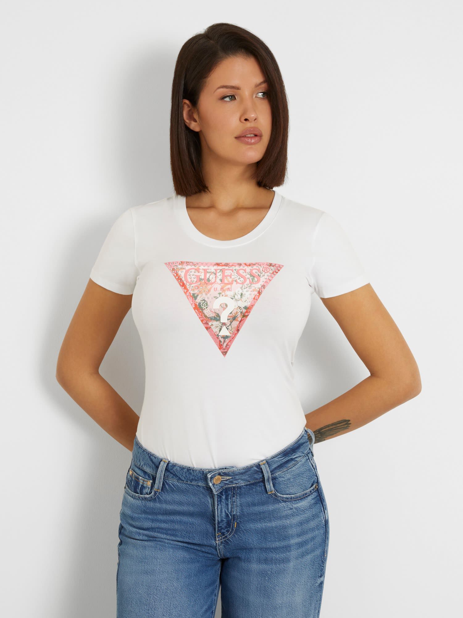 Guess floral t shirt outlet