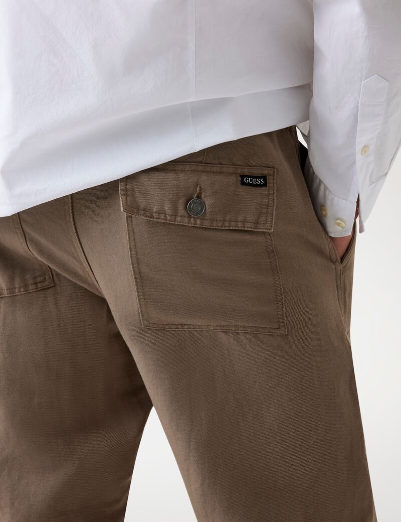 بنطلون مريح من مزيج الكتان