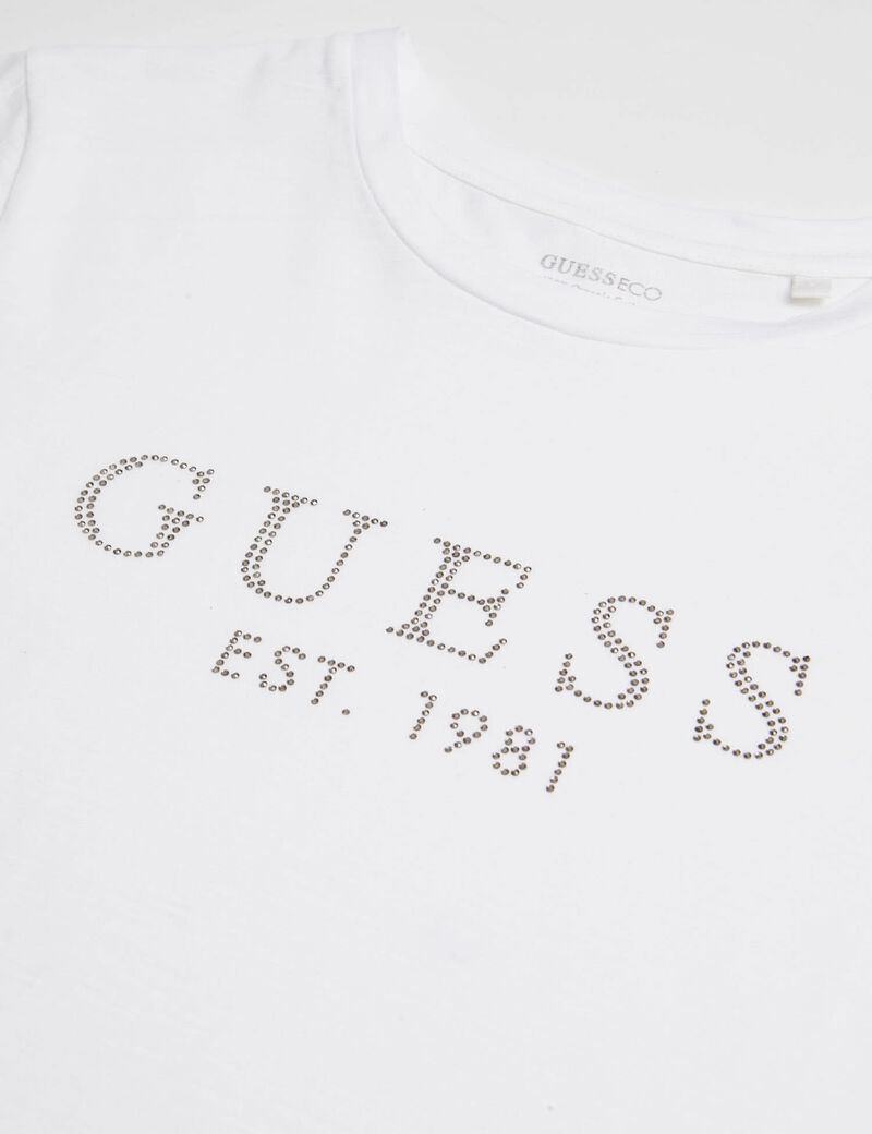 Rhinestones Front Logo T-Shirt