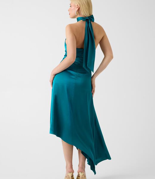 guess marciano halter neck midi dress