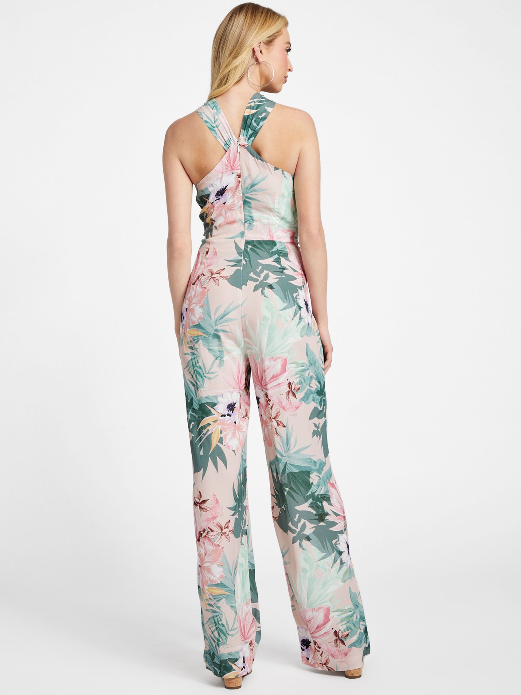 Guess floral jumpsuit cheap
