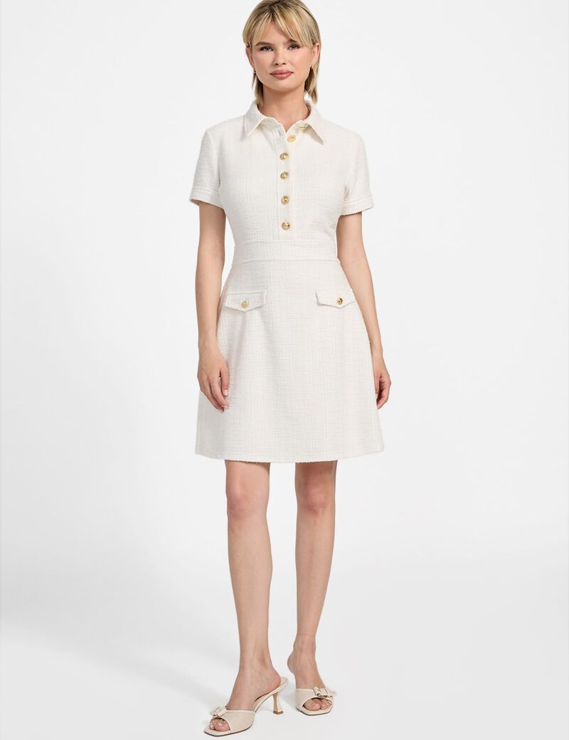 Tweed bodycon mini dress