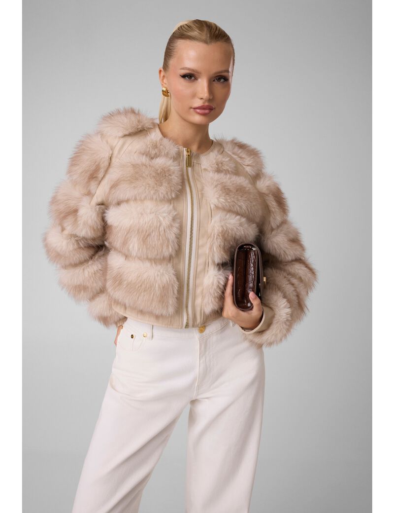 جيس marciano faux fur