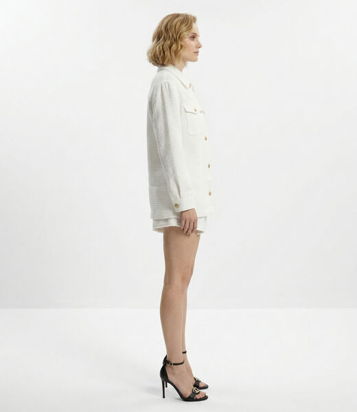 Eulalie tweed shacket