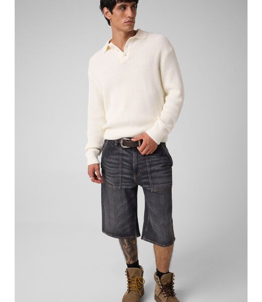جيس waffle sweater polo