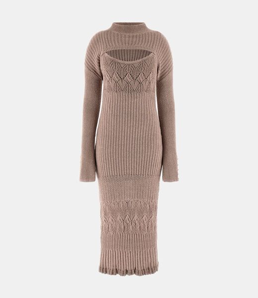 Twin-set long sweater dress