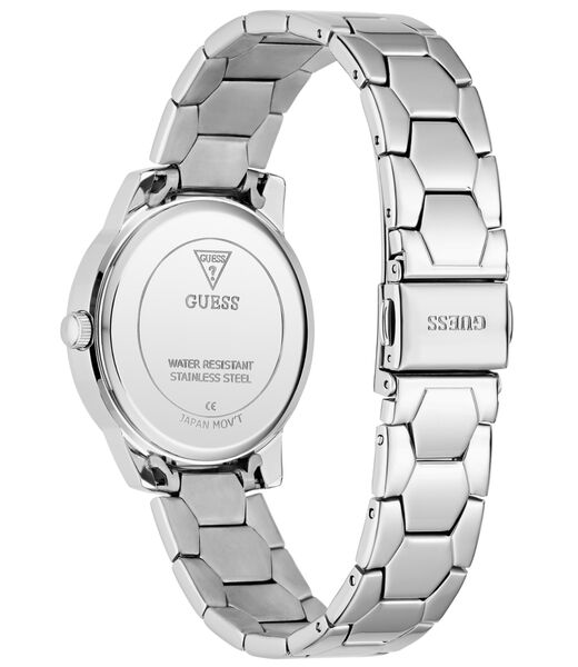 Ladies Silver Tone Round Analog Watch