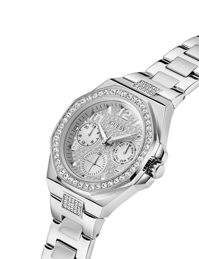 Ladies Silver Tone Multi-function Watch