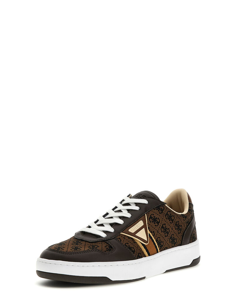 Shop GUESS Vincent logo sneakers, Brown | GUESS UAE