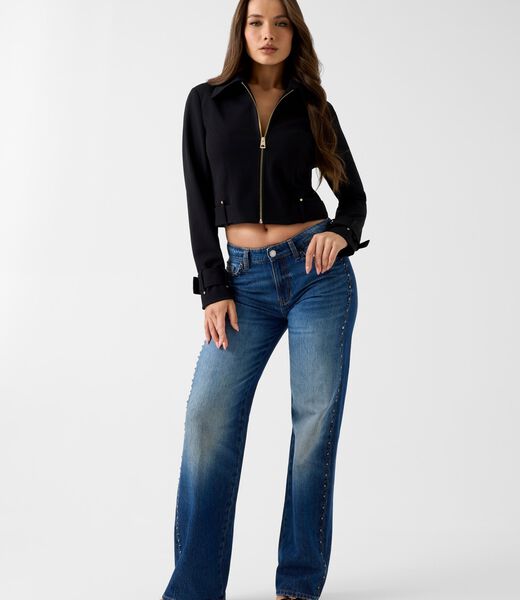 Cropped trucker jacket
