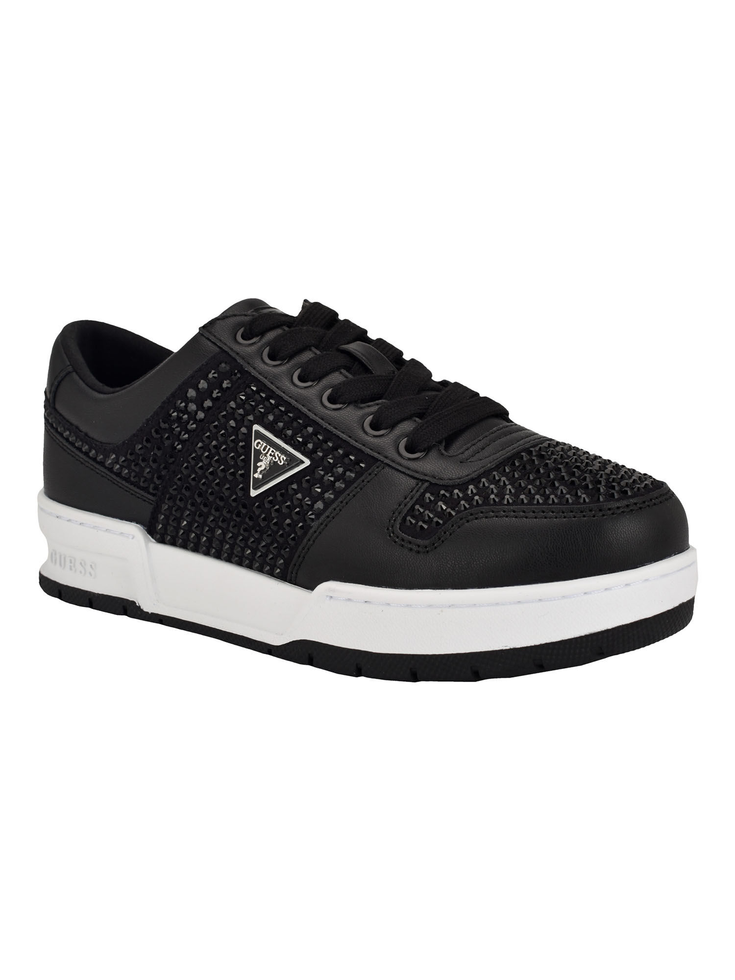 Shop GUESS Online Cieska embellished low ankle top sneakers