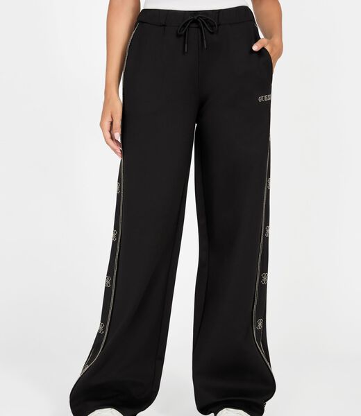 Wide-leg palazzo sweatpants