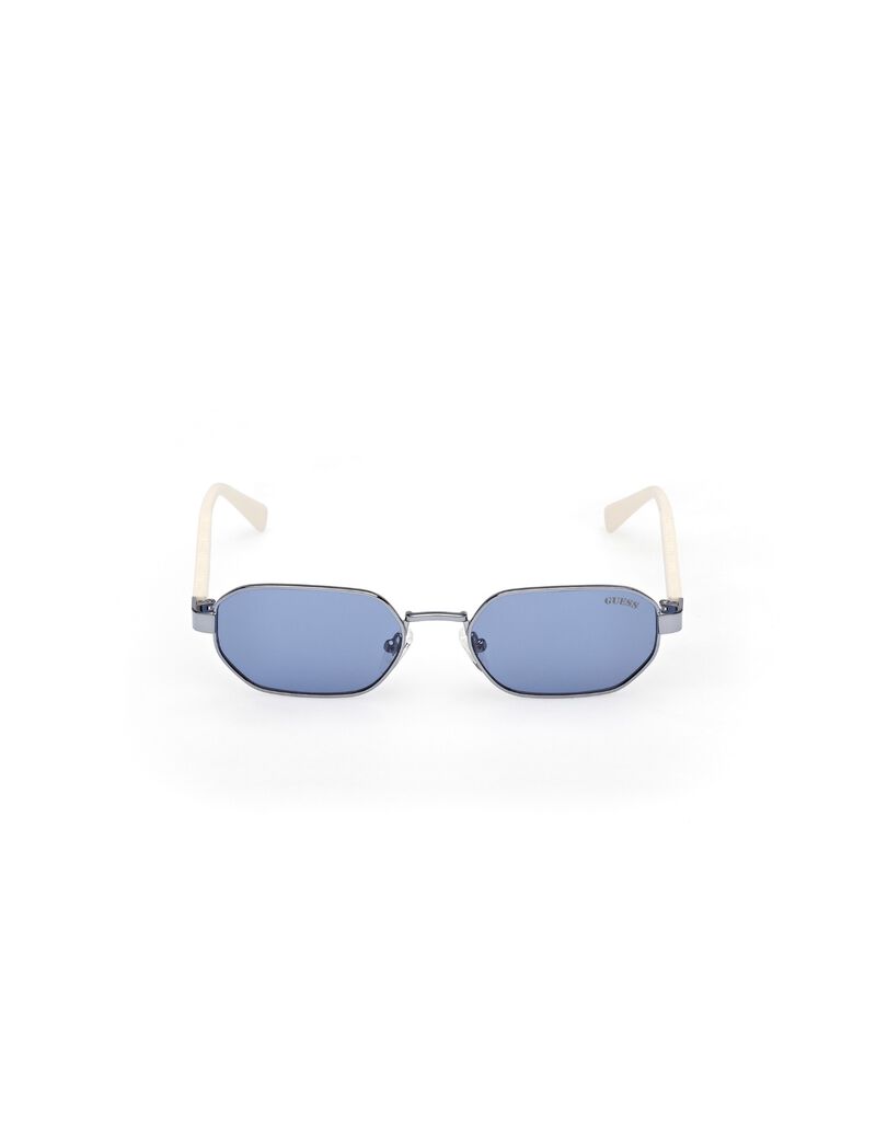 Geometric full rim sunglasses