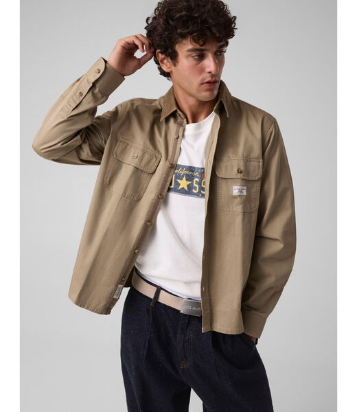 جيس regular fit flannel shirt