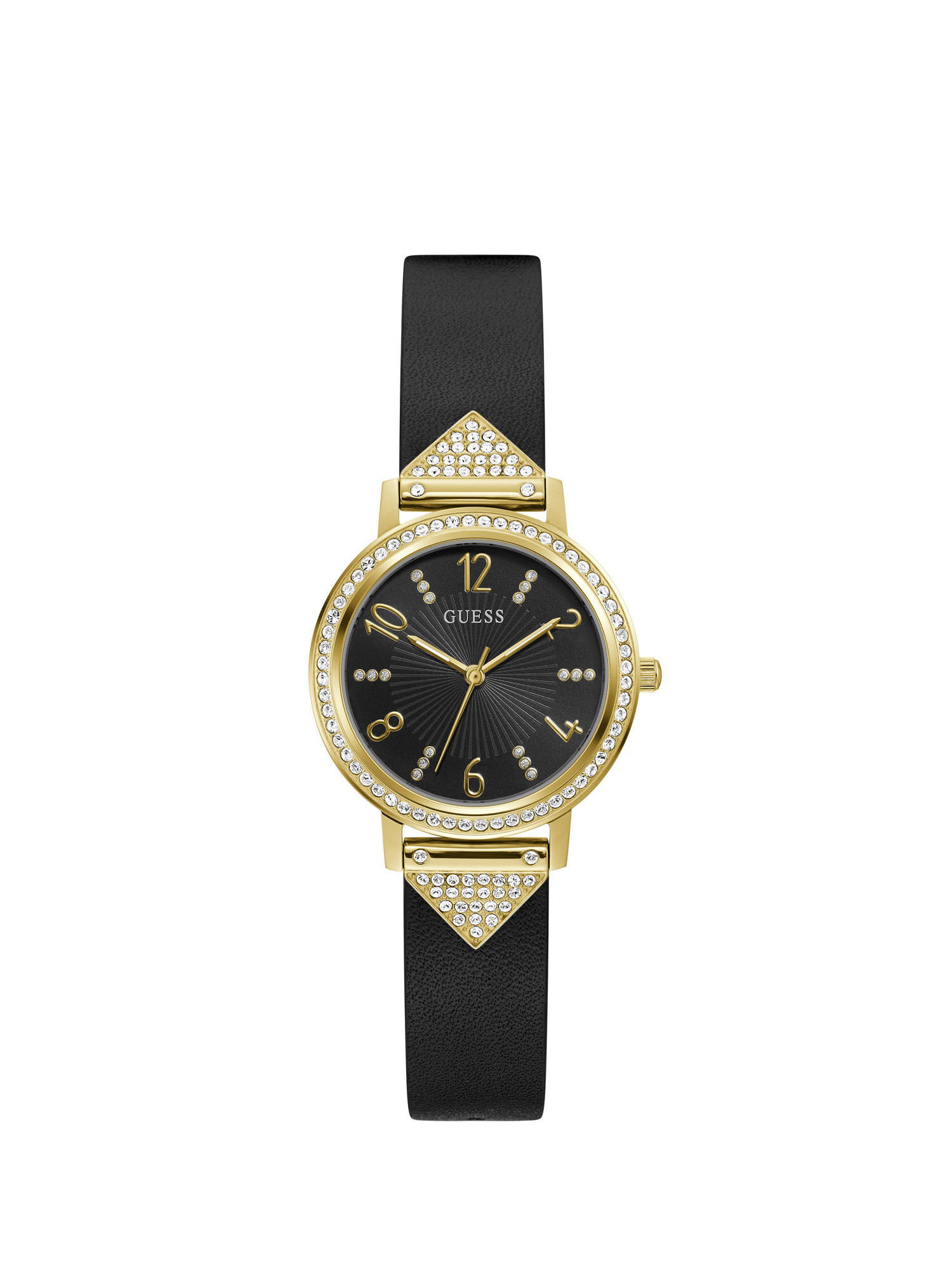 Gold And Black Analog Watch